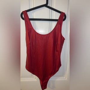Faux Leather Bodysuit - Forever 21 Size 1X never worn.